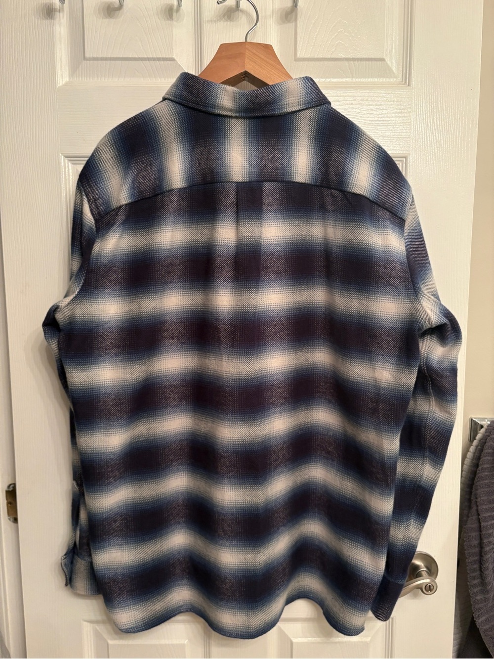 Outclass Blue Plaid Overshirt - Picture 2 of 5